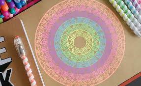 The word mandala comes from the sanskrit word for circle. Easy Steps On How To Start Drawing A Colorful Mandala Ooly