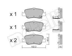 PLAQ FR ORJ TOYOTA AURIS AR / GDB3480 / 22-0796-0//1356.02//GDB3480//KBP-9104*05P1315