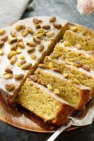 Lemon Frosted Pistachio Cake Recipe Pistachio Cake Desserts Baking