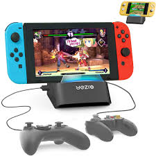 You plug one end of the hdmi cable into the switch dock, and the other end into the back of your tv. Amazon Com Nintendo Switch Dock Switch Lite Playstand Portable Charging Dock Station For Switch Lite Switch Play With Wired Controller 4 Usb Ports Video Games