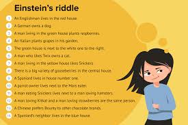 Though you might not notice, i'm always here, to hold your zines, your snacks, and beer. Einstein S Riddle Who Owns The Fish Einstein S Riddle Answer Solution
