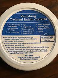 Quaker Oats Vanishing Oatmeal Raisin Cookies Quaker Oats Oatmeal Raisin Cookies Quaker Oatmeal Cookies Oatmeal Cookies Chewy