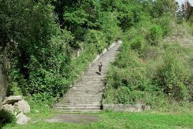 Inmates were forced to carry granite boulders up these stairs, many of them couldn't handle the hard labor. Mauthausen Concentration Camp Today Mauthausen Memorial