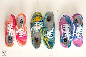 How To Hydro Dip Vans To Create Unique Custom Shoes Polka Dot Chair In 2020 Shoe Refashion Hydro Dipping Custom Shoes
