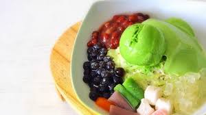 Twin Dessert Sensasi Es Serut Bercampur Puding Mangga Di Gerai Ini Cocok Ademkan Siang Harimu Puding Mangga Makanan Puding