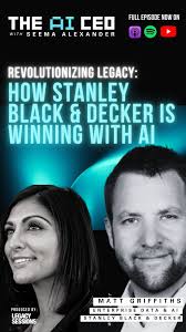 This episode is a masterclass in AI adoption for enterprise with the VP of  enterprise data and AI for Stanley Black & Decker, Matt Griffiths., The  link is in the bio for the full episode., #aiagents ...