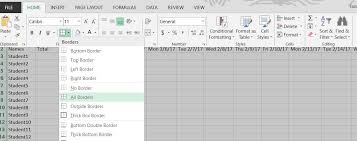 How To Create A Basic Attendance Sheet In Excel Microsoft