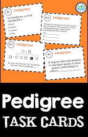 This Genetics Activity Is Great For Reviewing And Teaching Pedigree Charts Including Symbols Def Pedigree Chart Task Cards Middle School Middle School Science