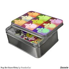 Join the puzzle club and receive a new jigsaw puzzle every month as long as your membership is active. Pop Art Snow Kitty Jigsaw Puzzle Zazzle Com In 2021 Jigsaw Puzzles Photo Box Outdoor Storage Box