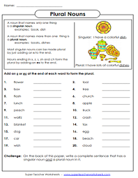 noun worksheets