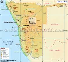 Namibia Map Map Of Namibia