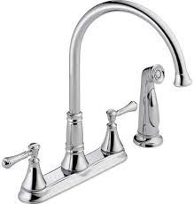 Delta faucets delta kitchen faucets sprayer replacement parts. Delta Faucet 2497lf Cassidy Two Handle Kitchen Faucet With Spray