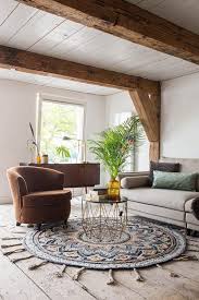 Pix Round Carpet Dutchbone Woo Design Rectangular Living Rooms Rugs In Living Room Living Room Decor Rustic