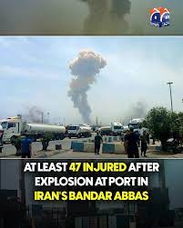 Geo News English | A large explosion rocked Shahid Rajaee port in the southern Iranian city of Bandar Abbas on Saturday, with at least 47 people injured after... | Instagram