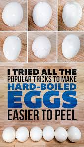 I Tested Out Popular Tricks To Make Hard Boiled Eggs Easier To Peel Making Hard Boiled Eggs Easy Hard Boiled Eggs Boiled Eggs