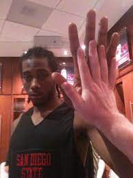 Email me at spursnationhg@gmail.comfollow me on:twitter: Jeff Passan On Twitter Took This Picture Of My Hand Compared To Kawhi Leonard S When He Was Still In College It S Going To Look Even More Impressive With A Nother Ring On It