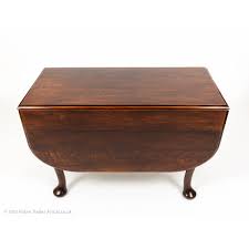 Small drop leaf table, antique child's dropleaf table, primitive child's walnut drop leaf. Antique Edwardian Oak Drop Leaf Dining Table With Queen Anne Cabriole Style Legs