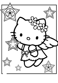 12 bilder von deiner lieblingsfigur. Ausmalbilder Hello Kitty Bild Ein Engel Und Sternen