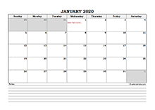 Printable 2020 Thailand Calendar Templates With Holidays