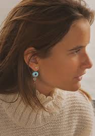 Evil Eye Earring Pendant Large