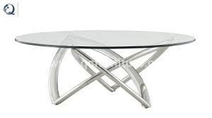 Living room acrylic coffee table with a rectangular, thick and transparent top. Modern Living Room Silver Stainless Steel Round Glass Coffee Tables China Coffee Table Coffee Table Glass Round Modern Made In China Com