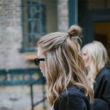 The Half Bun Hun Is The Hottest Hair Trend There Is Hair Styles Long Hair Styles Lob Styling
