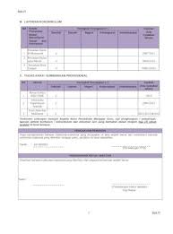 Contoh pengisian borang penilaian tahap kecemerlangan guru. Borang Kategori 1a Guru Docx Document