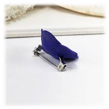 african violet brooch