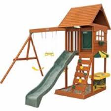 The top things you should know about a swing set before buying space. Big Backyard Sandy Cove Wooden Swing Set Western Trading Post