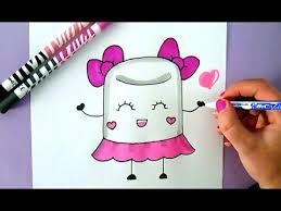 Today we'll be creating a pencil sketch illustration marshmello. How To Draw A Cute Marshmallow Cute Sweet Food Drawing Myhobbyclass Com