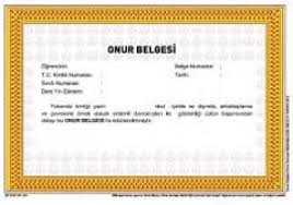 Aöf onur belgesi kimlere verilir? Onur Belgesi Nedir Kime Verilir Nasil Alinir