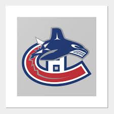 Use it for your creative projects or simply as a sticker you'll share on. Habs Canucks Logo Mashup Vancover Canuck Posters And Art Prints Teepublic