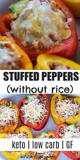 Keto Stuffed Bell Peppers Carb Free Recipes Healthy Low Carb Dinners Healthy Low Carb Recipes