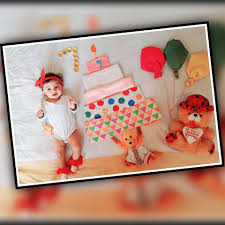 A vibrant day with a beautiful little rainbow. Baby Photoshoot 7th Month Completed Photoshoot At Home Facebook