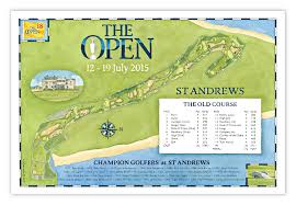 Prestwick golf club hosted the first championship in 2015 Open Championship At St Andrews Course Map Golf Design Golf History Golf Art
