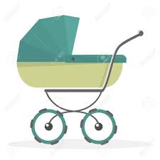Poussette De Bebe Isole Sur Fond Blanc Landau De Dessin Anime Illustre Clip Art Libres De Droits Vecteurs Et Illustration Image 70325654