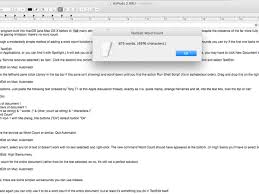 If keyboard shortcuts aren't your thing, then you can use the google docs menu, as well, to check your word count. How To Do A Word Count In Textedit On Mac Macworld Uk