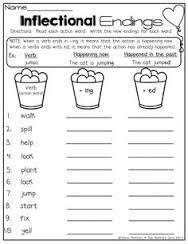 Image Result For Ing Worksheets Free 2nd Grade Worksheets Inflectional Endings Base Words