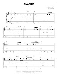 This beautiful song, recorded by john lennon in 1971 reading aids are available should you need them and if you have trouble reading notes, then don't forget our imagine easy piano sheet music level 1 with note names instead of symbols. Imagine Very Easy Piano Print Sheet Music Now