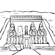 Abu Simbel Temple Egypt Coloring Page Coloring Pages Bible Coloring Pages Egyptian Temple