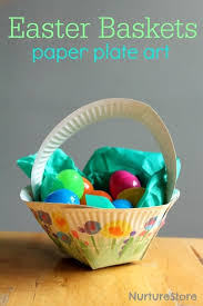 These are fun to do and—best of all—can really be helpful in teaching the young ones how to tell time. Paper Plate Easter Basket Craft Nurturestore