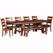 Oak dining room set small dining dining room design dining room furniture dining table bench seat storage bench seating white dining table dining tables add a bohemian touch to your dining room. Tuscany 8 Piece Dining Set 1380vm 1508vm 6 1522vm Sunny Designs Afw Com