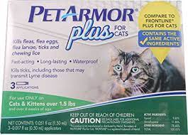 Petarmor 3 Count Plus For Cats Flea And Tick Squeezeon 15 Lb To View Further For This Item Visit The I Tick Treatment For Cats Cat Fleas Cat Fleas Treatment