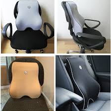 What is the best lumbar support for office seating? Car Cushion Seat Lumbar Support Office Chair Low Back Pain Pillow Memory Foam Black Posture Correction Car Product