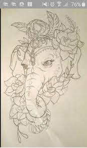 Elephant Face 1 Elephant Tattoos Elephant Drawing Elephant Tattoo Design