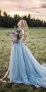 Something Blue 24 Blue Wedding Gowns For Your Happy Wedding Blue Wedding Dresses Blue Wedding Gowns Wedding Dresses