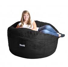 5 Black Foam Bean Bag Chair Like Lovesac Microsuede Slacker Sack Love Sack Microfiber Bean Bag Chair Covers Bean Bag Chair Cool Bean Bags