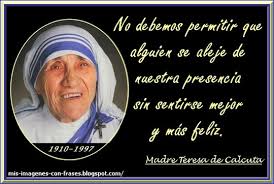 Resultado de imagen para frases madre teresa