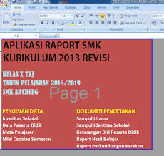 Sebelum anda semua mengambil file, format atau materi yang ada di blog ini, mohon dibaca dulu postingan secara menyeluruh (biasakan membaca bapak ibu para guru yang terhormat kali ini admin ingin membahas tentang aplikasi raport k13 kurikulum 2013 sd revisi tahun 2018 mulai dari kelas. Aplikasi Excell Raport Smk Kurikulum 2013 Revisi 2018 Berbagi Info