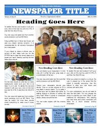 Free Newspaper Templates Print And Digital Church Newsletter Newspaper Template Newsletter Templates